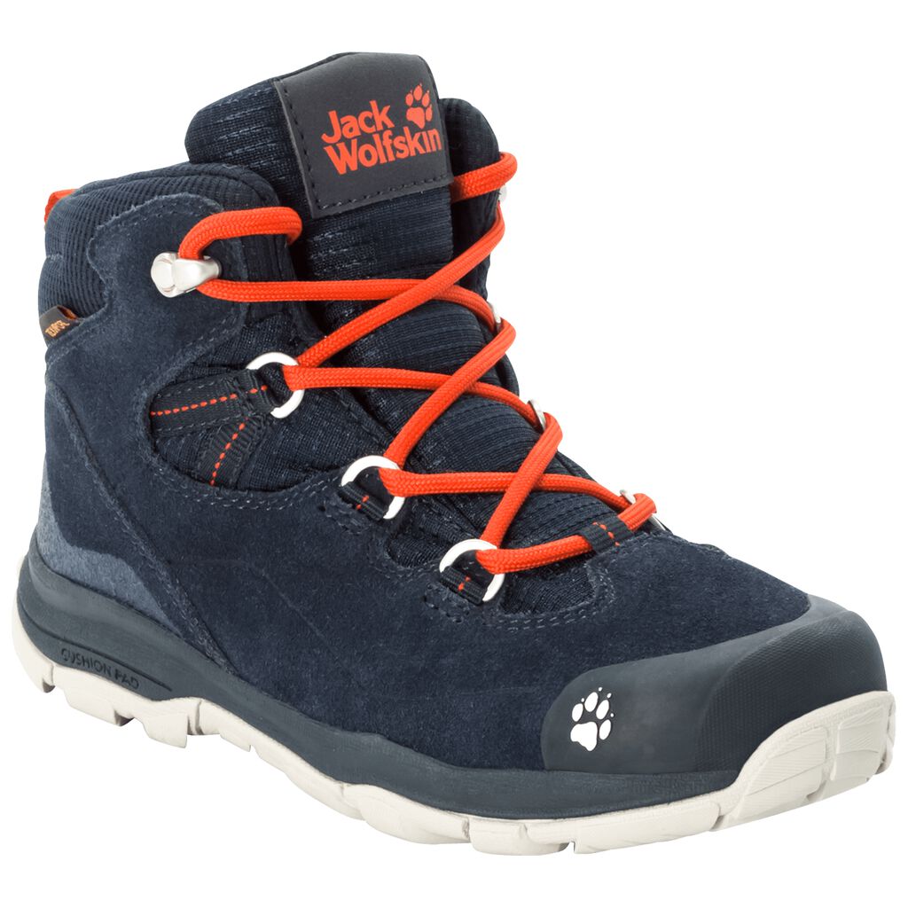 Jack Wolfskin MTN ATTACK 3 LT TEXAPORE MID ορειβατικα παπουτσια παιδικά βαθυ μπλε/πορτοκαλι | GR2601